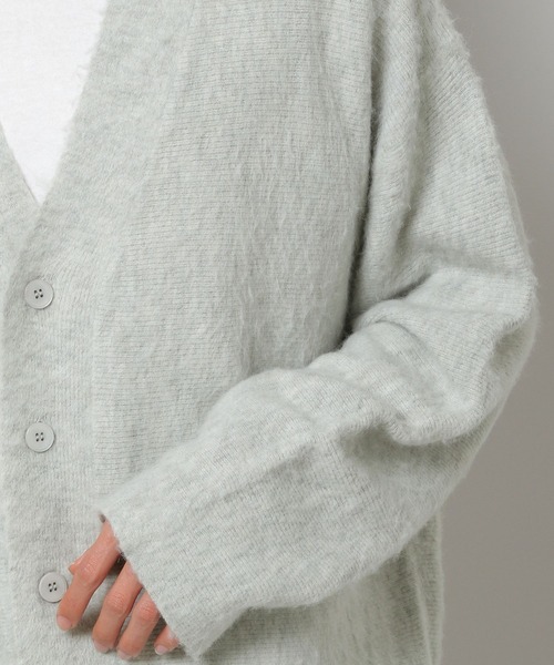VIVASTUDIO（ビバスタジオ）の「【UNISEX】vivastudio／BRUSHED CARDIGAN　2277056（カーディガン/ボレロ・メンズ・ライトブルー・MEDIUM）」の9枚目の写真