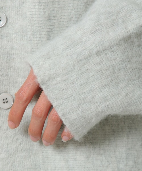 VIVASTUDIO（ビバスタジオ）の「【UNISEX】vivastudio／BRUSHED CARDIGAN　2277056（カーディガン/ボレロ・メンズ・ライトブルー・MEDIUM）」の10枚目の写真