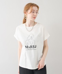 vingtrois | vingtrois イラストロゴプリントT(Tシャツ/カットソー)