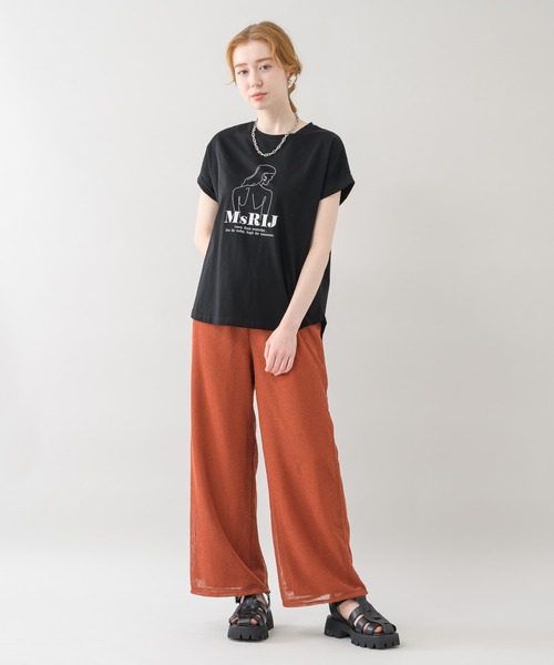 vingtrois（バントロア）の「vingtrois イラストロゴプリントT（Tシャツ/カットソー・レディース・ブラック/ホワイト/カーキ・FREE）」の15枚目の写真