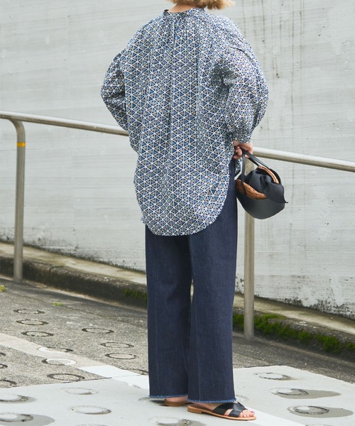 センタープレスワイドデニム（デニムパンツ）｜Audrey and John Wad（オードリーアンドジョンワッド）