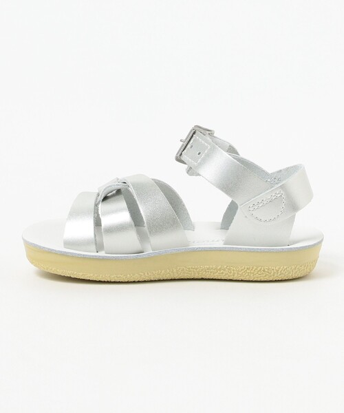 こども ビームス（コドモビームス）の「SALT WATER SANDALS / Swimmer Silver ウォッシャブル レザー サンダル（約13～15.5cm）（サンダル・キッズ・シルバー・CH5(約13cm）/CH6（約14cm）/CH8（約15.5cm）/CH7(約15cm)）」の3枚目の写真