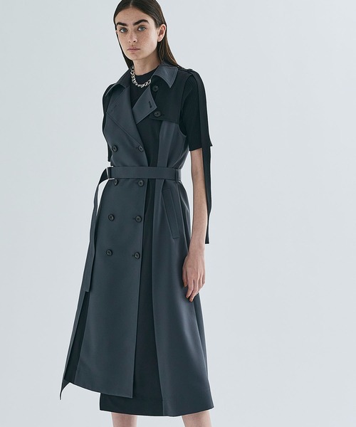 UNITED TOKYO（ユナイテッドトウキョウ）の「コンストラグベストワンピース（ジャンパースカート・レディース・ベージュ/グレー・FREE）」の17枚目の写真