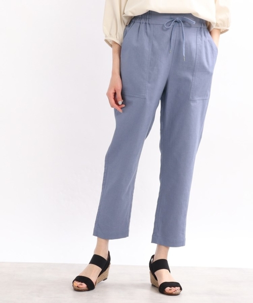SHOO・LA・RUE(シューラルー)の「◆【洗える/綿麻】イージーベイカーパンツ(その他パンツ・レディース・チャコールグレー/オリーブ/イエロー/ライトベージュ/ピンク系/ブルー・04/03/02)」の5枚目の写真
