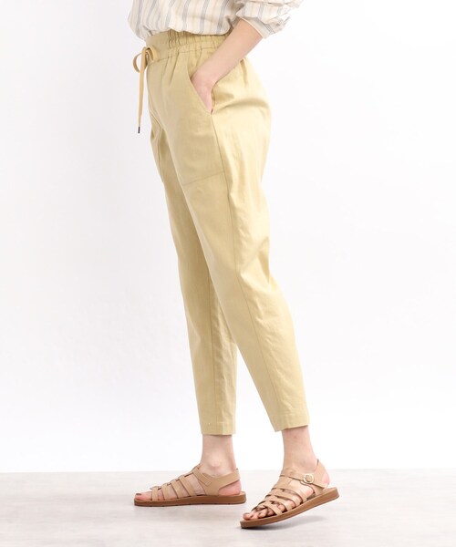 SHOO・LA・RUE(シューラルー)の「◆【洗える/綿麻】イージーベイカーパンツ(その他パンツ・レディース・チャコールグレー/オリーブ/イエロー/ライトベージュ/ピンク系/ブルー・04/03/02)」の9枚目の写真
