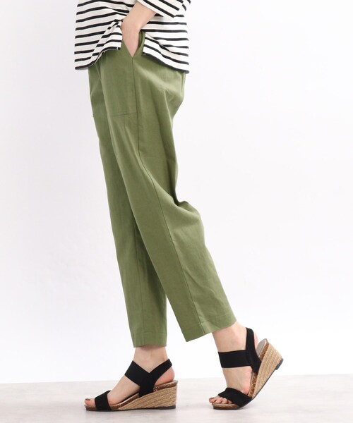 SHOO・LA・RUE(シューラルー)の「◆【洗える/綿麻】イージーベイカーパンツ(その他パンツ・レディース・チャコールグレー/オリーブ/イエロー/ライトベージュ/ピンク系/ブルー・04/03/02)」の20枚目の写真