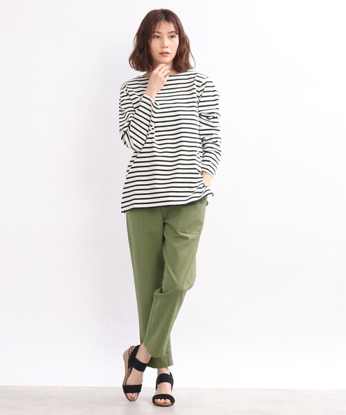 SHOO・LA・RUE(シューラルー)の「◆【洗える/綿麻】イージーベイカーパンツ(その他パンツ・レディース・チャコールグレー/オリーブ/イエロー/ライトベージュ/ピンク系/ブルー・04/03/02)」の22枚目の写真