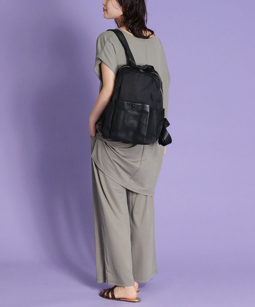 Cepica（セピカ）の「牛革BIGポッケ付リュック（バックパック/リュック・レディース・ブラック・FREE）」の6枚目の写真