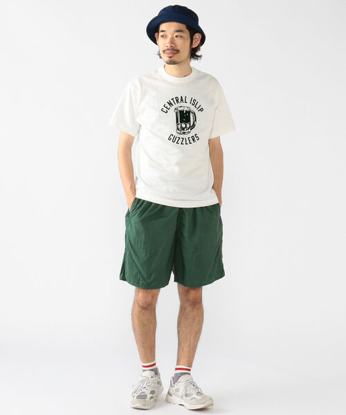 WAREHOUSE(ウエアハウス)の「WAREHOUSE × BEAMS PLUS / 別注 Lot 4601 プリント Tシャツ(Tシャツ/カットソー・メンズ・レッド系その他/杢グレー/スミクロ/ネイビー系/グリーン/オレンジ/サックスブルー/オフホワイト・S/L/M/XL)」の9枚目の写真