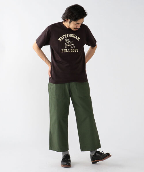 WAREHOUSE(ウエアハウス)の「WAREHOUSE × BEAMS PLUS / 別注 Lot 4601 プリント Tシャツ(Tシャツ/カットソー・メンズ・レッド系その他/杢グレー/スミクロ/ネイビー系/グリーン/オレンジ/サックスブルー/オフホワイト・S/L/M/XL)」の14枚目の写真