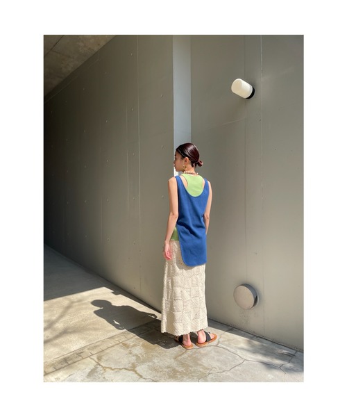 BLACK BY MOUSSY（ブラックバイマウジー）の「manyway tanktop（メニ―ウェイタンクトップ）（タンクトップ・レディース・ブラック/ネイビー/ベージュ・FREE）」の8枚目の写真