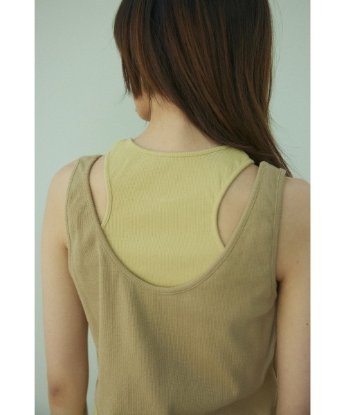 BLACK BY MOUSSY（ブラックバイマウジー）の「manyway tanktop（メニ―ウェイタンクトップ）（タンクトップ・レディース・ブラック/ネイビー/ベージュ・FREE）」の17枚目の写真