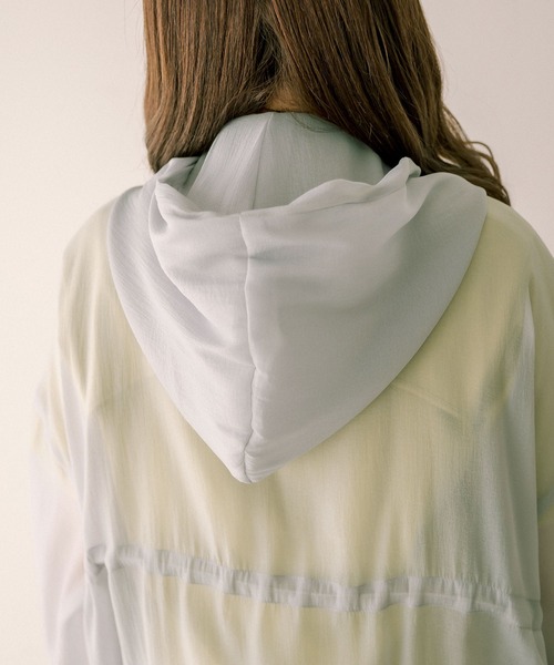 OLIVE des OLIVE（オリーブデオリーブ）の「シアロングマンパ（マウンテンパーカー・レディース・ライトグレー/オフホワイト・FREE）」の21枚目の写真