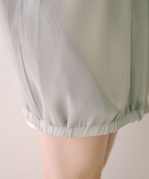 OLIVE des OLIVE（オリーブデオリーブ）の「シアロングマンパ（マウンテンパーカー・レディース・ライトグレー/オフホワイト・FREE）」の19枚目の写真