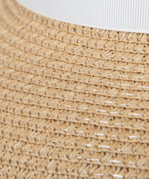 Julia Boutique（ジュリアブティック）の「リボン付きパイピングクロシェハット/22132（ハット・レディース・ブラック/ホワイト/ベージュ・ONE）」の11枚目の写真