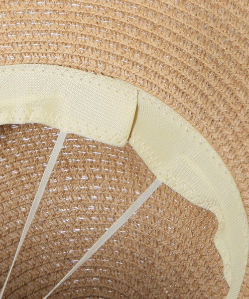 Julia Boutique（ジュリアブティック）の「リボン付きパイピングクロシェハット/22132（ハット・レディース・ブラック/ホワイト/ベージュ・ONE）」の13枚目の写真