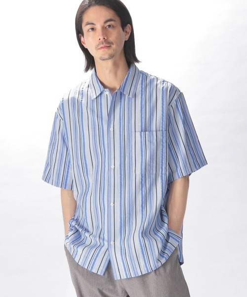 niko and...（ニコアンド）の「ストライプドビーシャツ（シャツ/ブラウス・メンズ・その他1/その他2/その他3・MEDIUM/LARGE）」の7枚目の写真