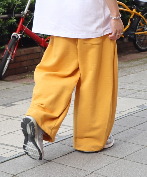 ILL'S（イルズ）の「ビッグシルエット ワンポイント刺繍 イージースウェットパンツ【ILL'S】（スウェットパンツ・メンズ・ブラック/杢グレー/イエロー/グリーン/オートミール・FREE）」の22枚目の写真