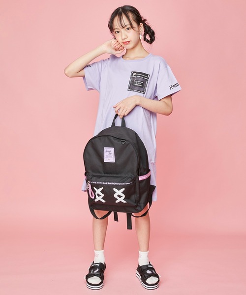 JENNI love(ジェニィラブ)の「ガーリー系ポリキャンリュック(バックパック/リュック・キッズ・ラベンダー/ミント/ブラック・F)」の19枚目の写真