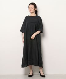 Samansa Mos2 | 【FROM INDIA】カットワーク刺繍ワンピース(ワンピース)