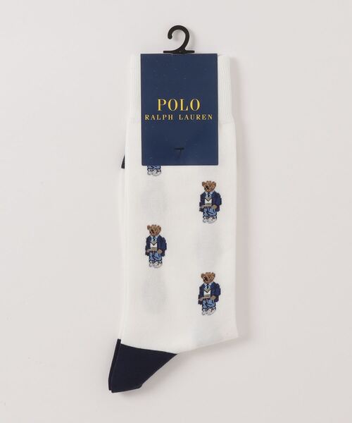 POLO RALPH LAUREN(ポロ ラルフ ローレン)の「Polo ベア クルー ソックス(ソックス/靴下・メンズ・ホワイト・ONE)」の2枚目の写真