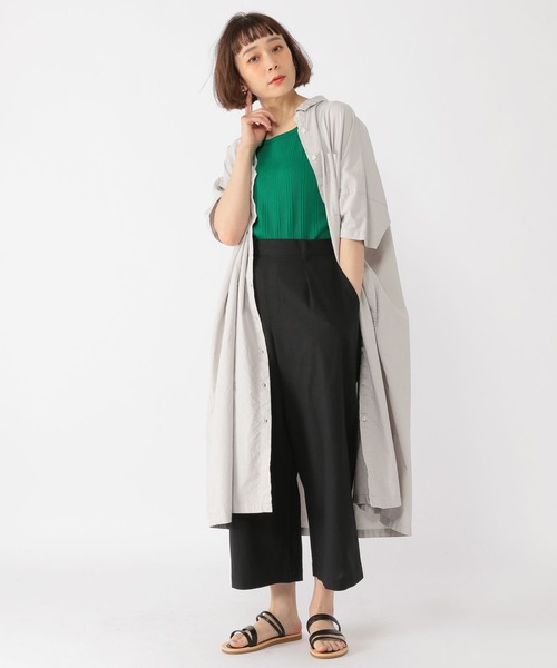 studio CLIP（スタディオクリップ）の「ハリヌキリブタンクトップ（タンクトップ・レディース・アイボリー/その他2/その他1/グリーン・MEDIUM/LARGE）」の6枚目の写真