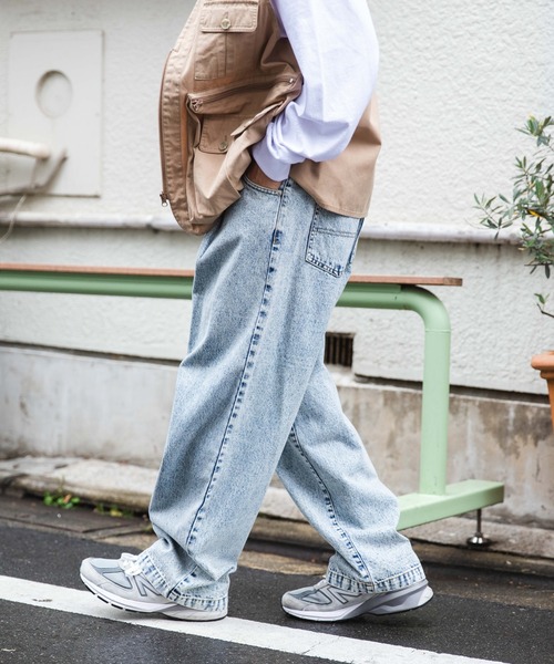 WEGO（ウィゴー）の「WEGO/ヴィンテージスケーターパンツ（チノパンツ・メンズ・スカイブルー/ブラック/ベージュ/パープル/ブラウン/グリーン/インディゴブルー/ライトインディゴブルー・SMALL/MEDIUM/LARGE）」の16枚目の写真