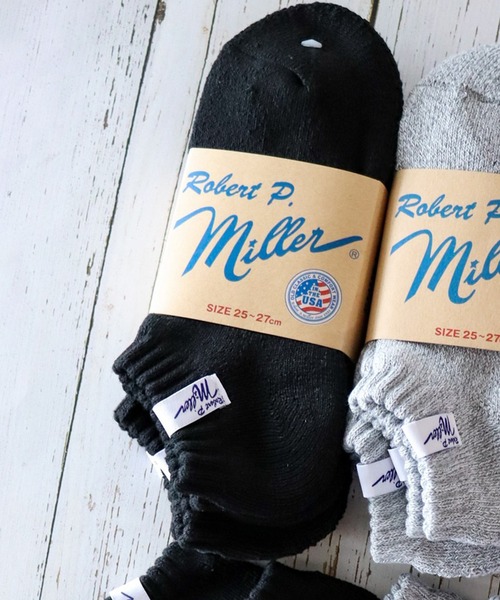 MILLER(ミラー)の「Robert P.Miller ショート ソックス 3Pセット レディース RPM(ソックス/靴下・メンズ・A/B/C/D/E・25-27/23-25)」の1枚目の写真