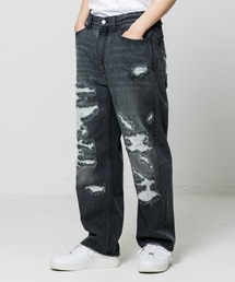 XLARGE | CRASH DENIM PANTS/クラッシュ　ダメージ　デニム(デニムパンツ)