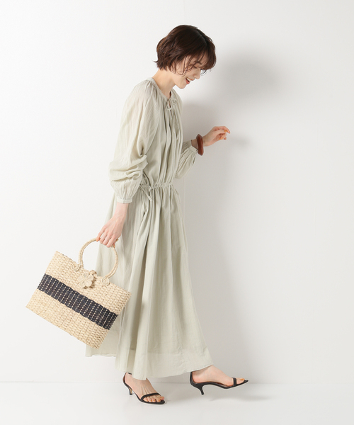IENA(イエナ)の「【SKALL STUDIO/スカル スタジオ】Anniワンピース(ワンピース・レディース・グリーン・36)」の3枚目の写真