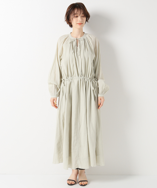 IENA(イエナ)の「【SKALL STUDIO/スカル スタジオ】Anniワンピース(ワンピース・レディース・グリーン・36)」の4枚目の写真