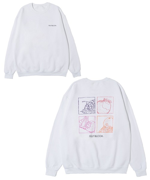 FRUIT OF THE LOOM(フルーツオブザルーム)の「プリントトレーナーA / スウェット / 長袖 / カジュアル / バック / プリント / ユニセックス(スウェット・メンズ・A/H/J/Q/D/E/B/G/R/K/O/P/M/N・M/L/XL)」の11枚目の写真