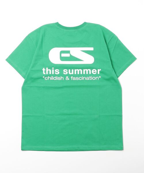 ESC STUDIO(イーエスシースタジオ)の「【ESC STUDIO/イーエスシースタジオ】childish fascination t-shirt/ワンポイントロゴ バックプリント プリントロゴ Tシャツ 半袖 ポケットTシャツ(Tシャツ/カットソー・メンズ・ブラック/ピンク/グリーン/杢グレー・ONE SIZE)」の22枚目の写真