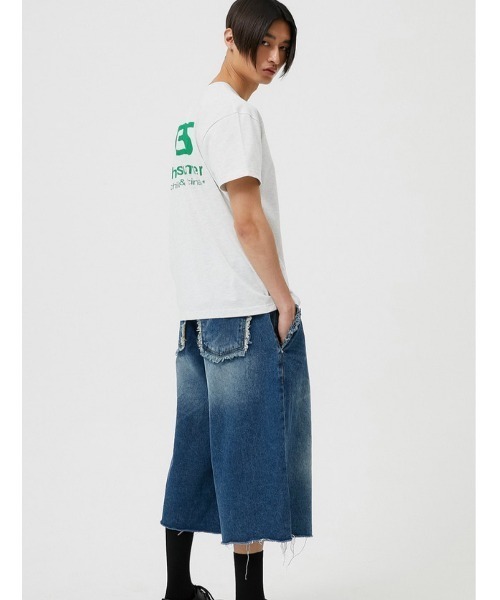 ESC STUDIO(イーエスシースタジオ)の「【ESC STUDIO/イーエスシースタジオ】childish fascination t-shirt/ワンポイントロゴ バックプリント プリントロゴ Tシャツ 半袖 ポケットTシャツ(Tシャツ/カットソー・メンズ・ブラック/ピンク/グリーン/杢グレー・ONE SIZE)」の15枚目の写真