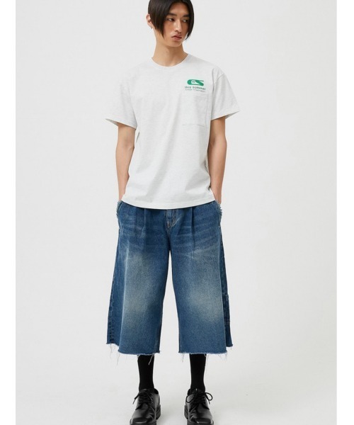 ESC STUDIO(イーエスシースタジオ)の「【ESC STUDIO/イーエスシースタジオ】childish fascination t-shirt/ワンポイントロゴ バックプリント プリントロゴ Tシャツ 半袖 ポケットTシャツ(Tシャツ/カットソー・メンズ・ブラック/ピンク/グリーン/杢グレー・ONE SIZE)」の11枚目の写真