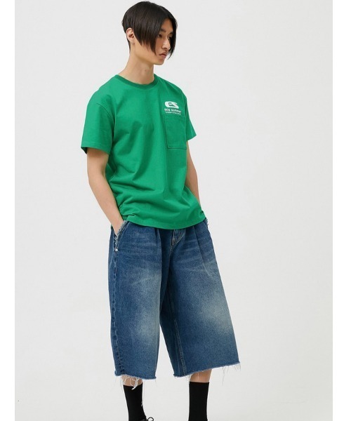 ESC STUDIO(イーエスシースタジオ)の「【ESC STUDIO/イーエスシースタジオ】childish fascination t-shirt/ワンポイントロゴ バックプリント プリントロゴ Tシャツ 半袖 ポケットTシャツ(Tシャツ/カットソー・メンズ・ブラック/ピンク/グリーン/杢グレー・ONE SIZE)」の20枚目の写真