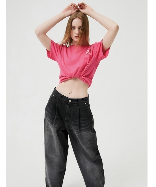 ESC STUDIO(イーエスシースタジオ)の「【ESC STUDIO/イーエスシースタジオ】childish fascination t-shirt/ワンポイントロゴ バックプリント プリントロゴ Tシャツ 半袖 ポケットTシャツ(Tシャツ/カットソー・メンズ・ブラック/ピンク/グリーン/杢グレー・ONE SIZE)」の13枚目の写真