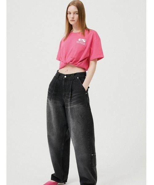 ESC STUDIO(イーエスシースタジオ)の「【ESC STUDIO/イーエスシースタジオ】childish fascination t-shirt/ワンポイントロゴ バックプリント プリントロゴ Tシャツ 半袖 ポケットTシャツ(Tシャツ/カットソー・メンズ・ブラック/ピンク/グリーン/杢グレー・ONE SIZE)」の17枚目の写真