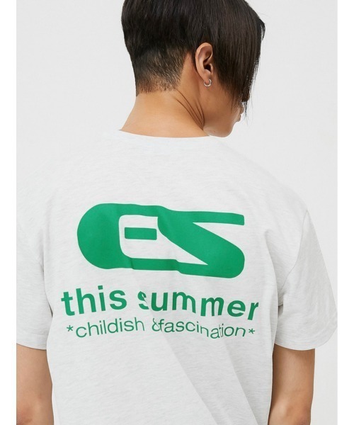 ESC STUDIO(イーエスシースタジオ)の「【ESC STUDIO/イーエスシースタジオ】childish fascination t-shirt/ワンポイントロゴ バックプリント プリントロゴ Tシャツ 半袖 ポケットTシャツ(Tシャツ/カットソー・メンズ・ブラック/ピンク/グリーン/杢グレー・ONE SIZE)」の19枚目の写真