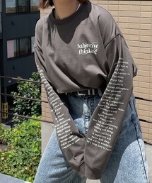 PAGEBOY | モノトーンロゴロンT(Tシャツ/カットソー)