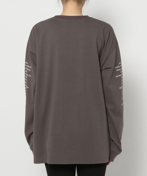 PAGEBOY(ページボーイ)の「モノトーンロゴロンT(Tシャツ/カットソー・レディース・チャコールグレー/オフホワイト/モカ・FREE)」の14枚目の写真