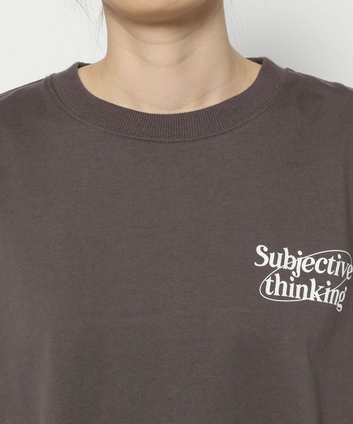 PAGEBOY(ページボーイ)の「モノトーンロゴロンT(Tシャツ/カットソー・レディース・チャコールグレー/オフホワイト/モカ・FREE)」の15枚目の写真