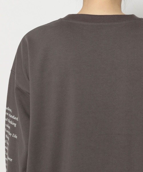 PAGEBOY(ページボーイ)の「モノトーンロゴロンT(Tシャツ/カットソー・レディース・チャコールグレー/オフホワイト/モカ・FREE)」の18枚目の写真