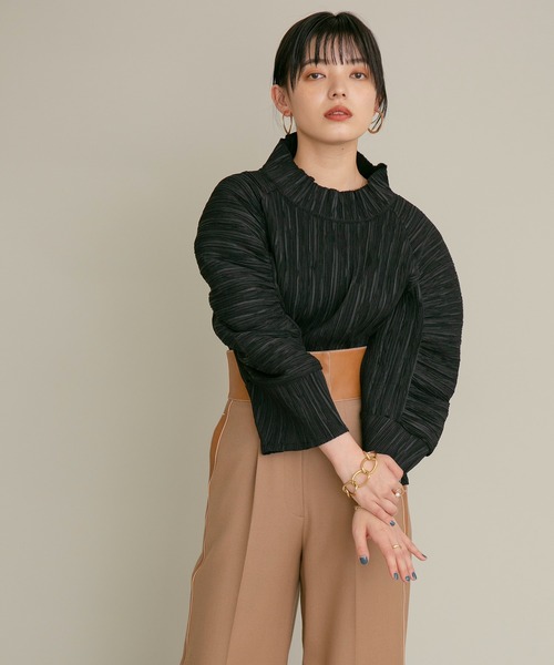 EimeeLawエイミーロウ プリーツコクーンスリーブトップス Eimee Law（エイミーロウ）の「プリーツコクーンギャザー