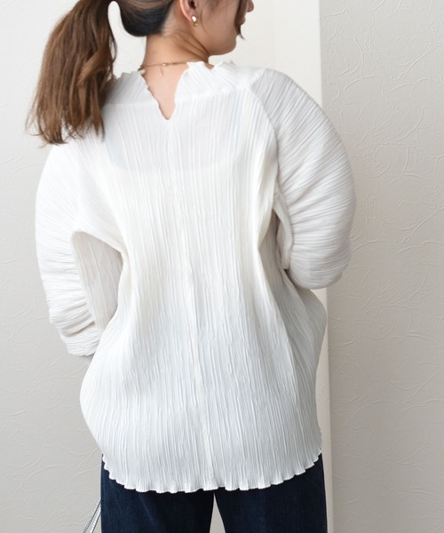 EimeeLawエイミーロウ プリーツコクーンスリーブトップス Eimee Law（エイミーロウ）の「プリーツコクーンギャザー