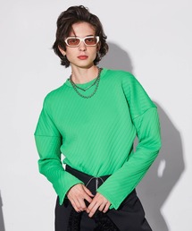 MAISON SPECIAL | サイドスリットキルトトップ【MAISON SPECIAL/メゾンスペシャル】(スウェット)