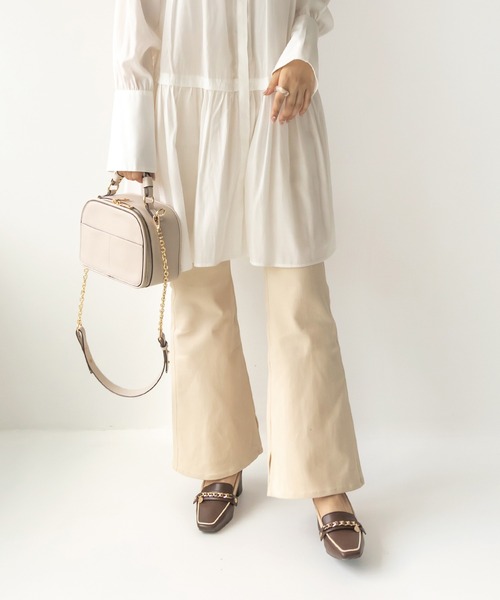 RANDA（ランダ）の「ストレッチフレアパンツ（その他パンツ・レディース・ブラウン/カーキ/クリーム・1/0）」の3枚目の写真