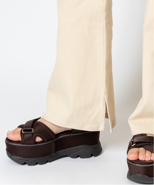 RANDA（ランダ）の「ストレッチフレアパンツ（その他パンツ・レディース・ブラウン/カーキ/クリーム・1/0）」の19枚目の写真