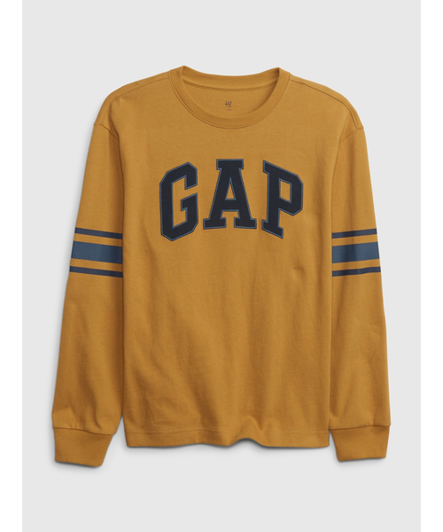 GAP(ギャップ)の「Gapロゴ ラグビーtシャツ (キッズ)(Tシャツ/カットソー・キッズ・ネイビー/イエロー・S/M/L/XL/XS/XXL)」の1枚目の写真