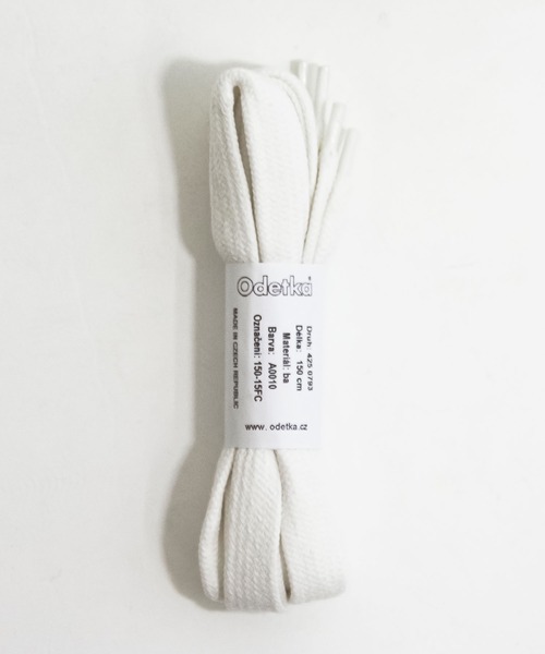 REPRODUCTION OF FOUND(リプロダクションオブファウンド)の「Odetka (オデトカ) / コットン ファットシューレース 110cm / 150cm スニーカー FAT SHOE LACE(シューズアクセサリー・メンズ・ホワイト/ブラック/アイボリー/ライトグレー・110/150)」の10枚目の写真